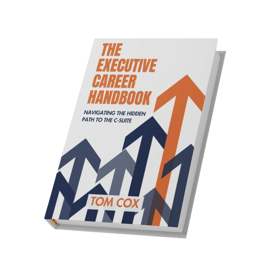 The Executive Career Handbook by Tom Cox, 3D book cover