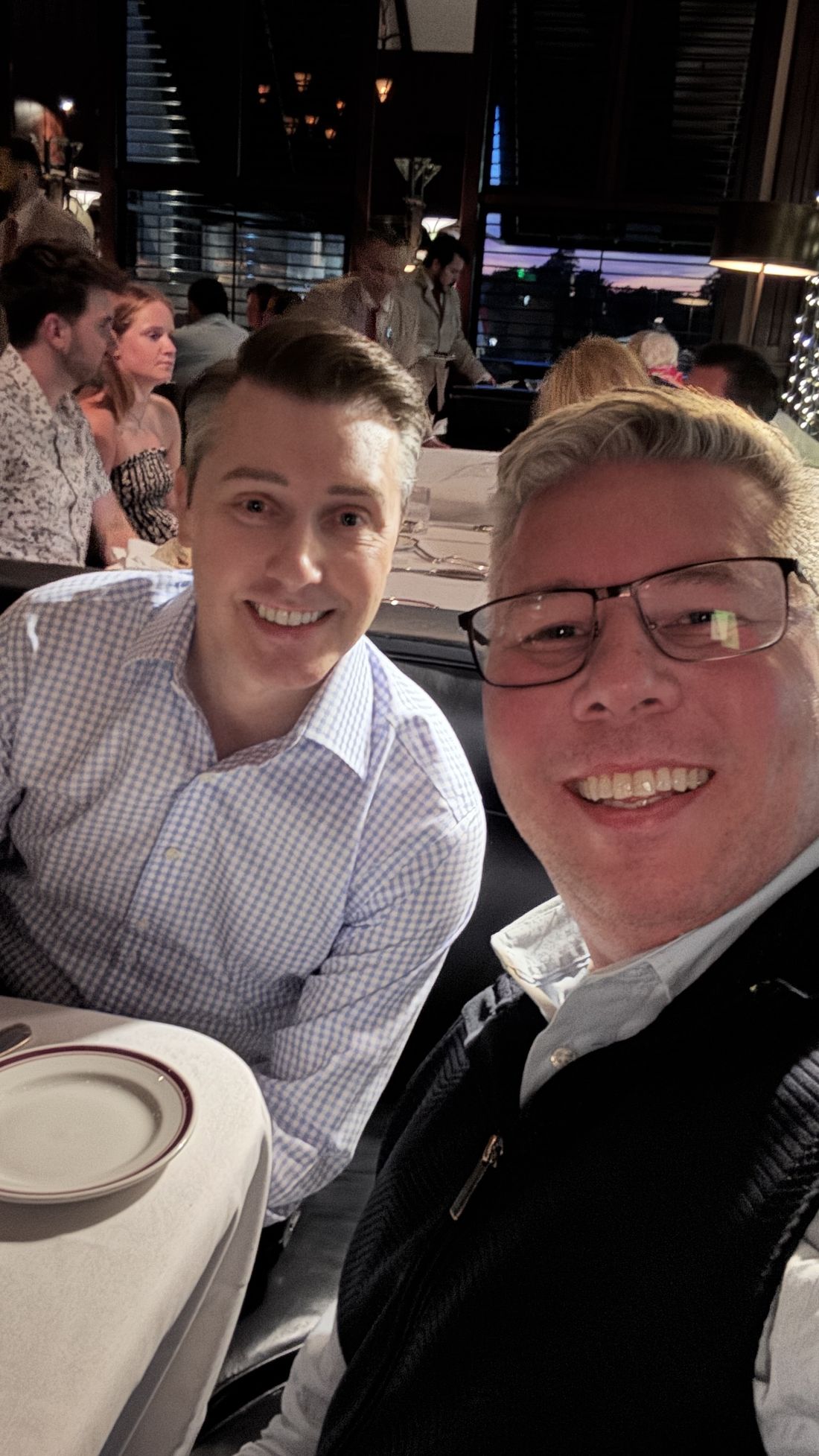 Members at a dinner meet-up
