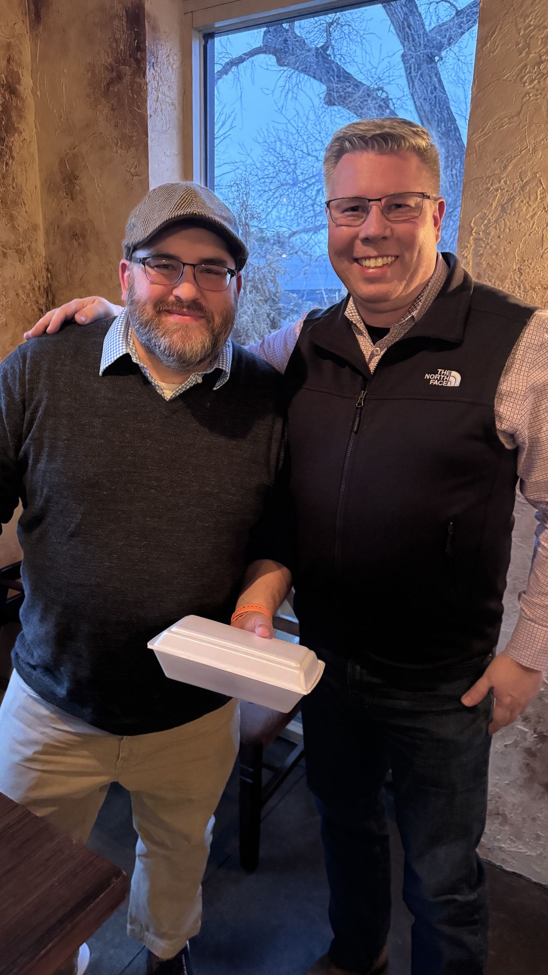 Two members at a gathering