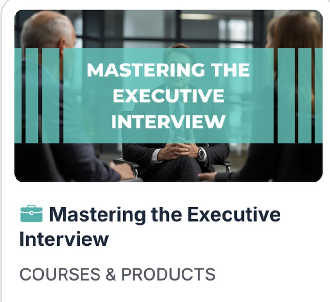 Mastering the Executive Interview Course