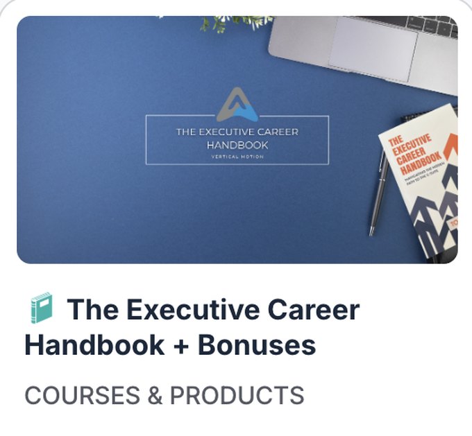 The Executive Career Handbook and Bonuses