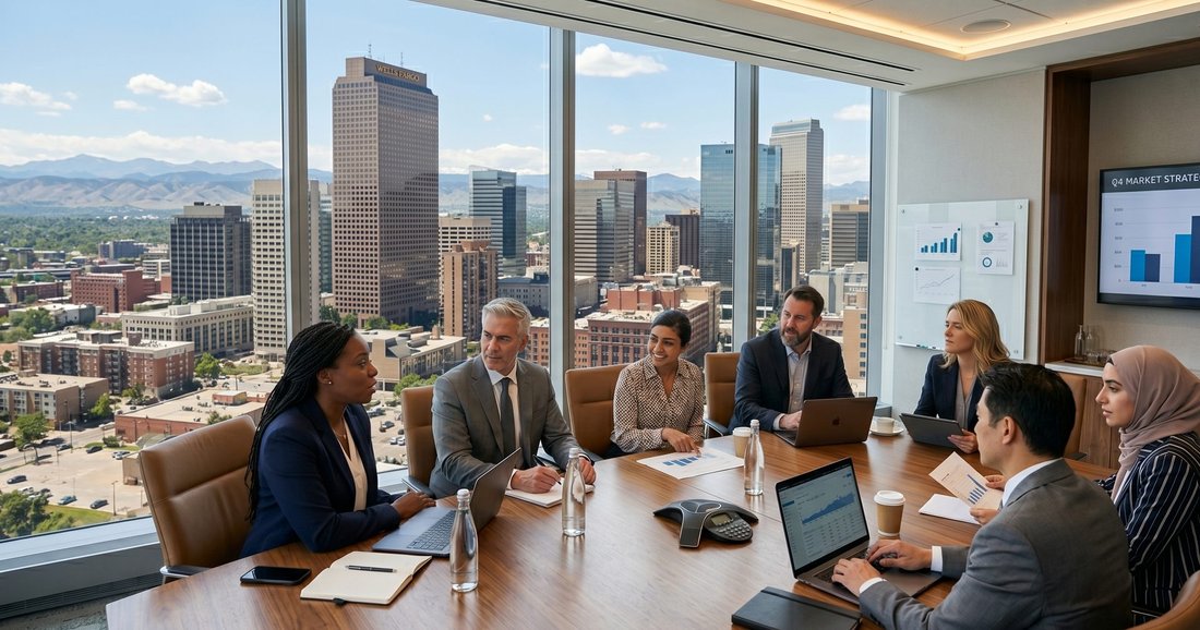 A leadership team aligning in a boardroom