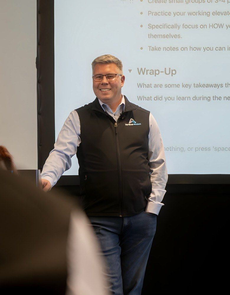 Tom Cox teaching a Leadership Edge session